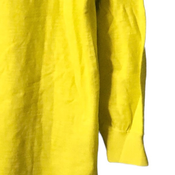 Champion Mens neon yellow Longsleeved Crewneck t-shirt Size XL - Picture 7 of 12
